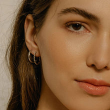 Load image into Gallery viewer, Georgia Hoop Earrings in Gold
