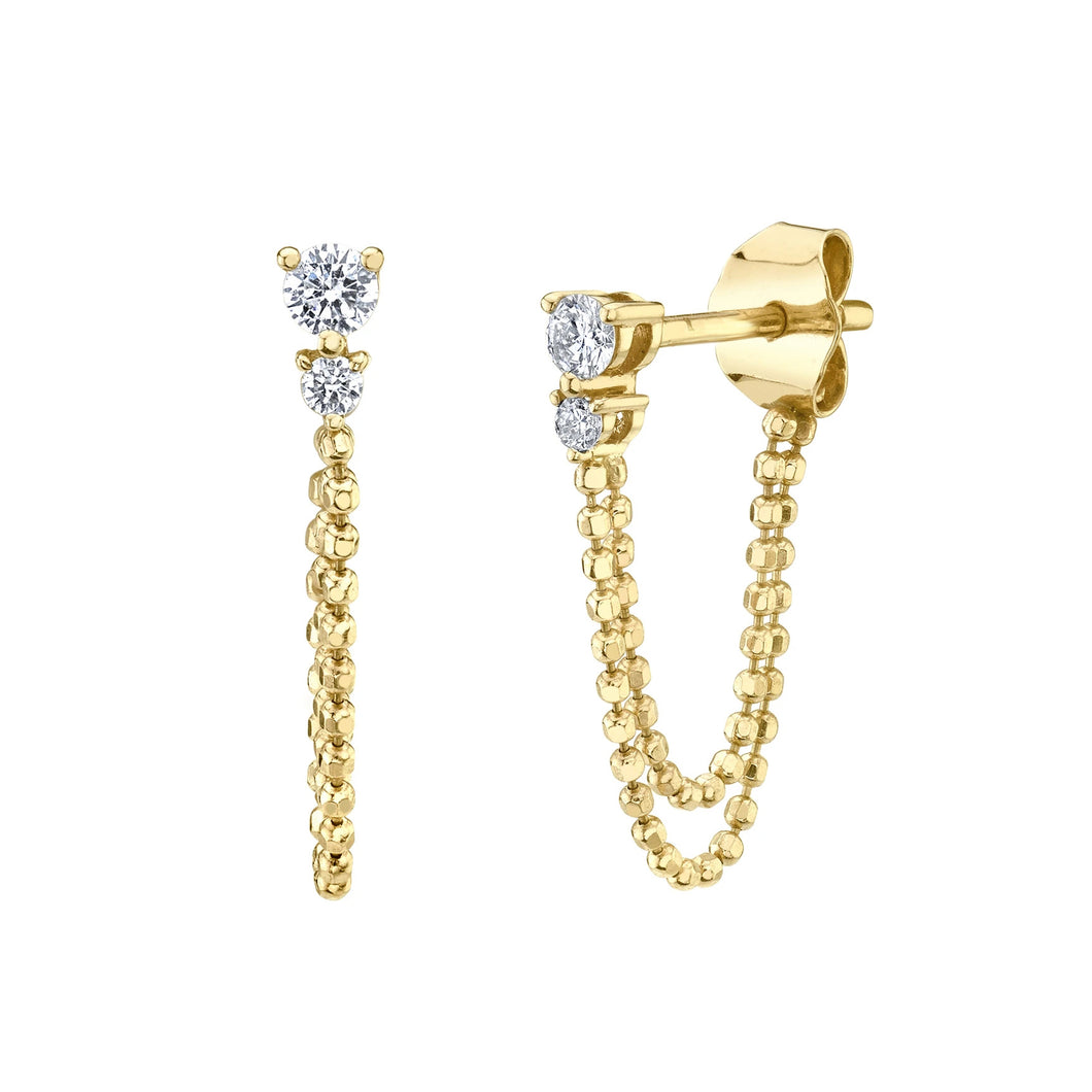 Hallie Stud Earring in Gold