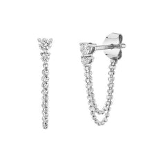 Load image into Gallery viewer, Hallie Stud Earring in Silver
