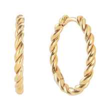 Load image into Gallery viewer, Georgia Hoop Earrings in Gold
