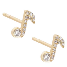 Load image into Gallery viewer, Paige Stud Earring in Gold
