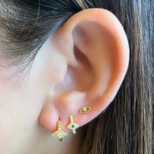 Load image into Gallery viewer, Ruby Stud Earring in Silver
