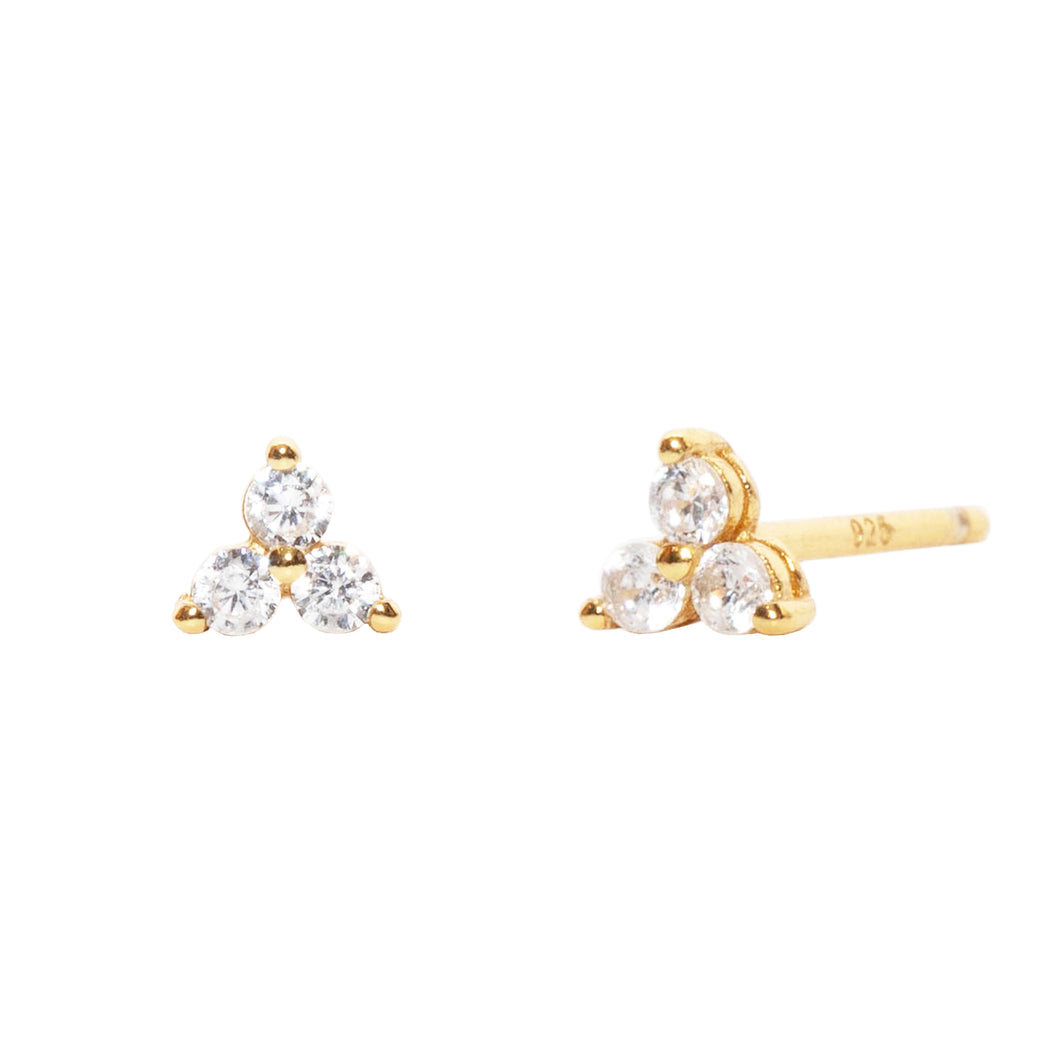 Ivy Stud Earring in Gold