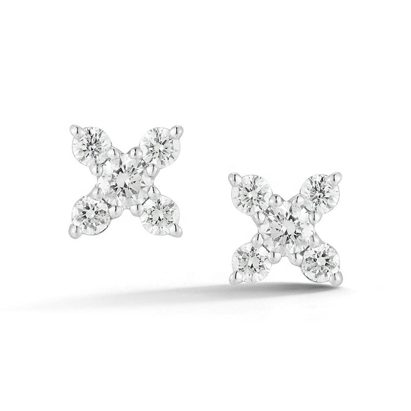 Lois Stud Earring in Silver