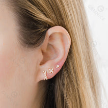 Load image into Gallery viewer, Lois Stud Earring in Silver
