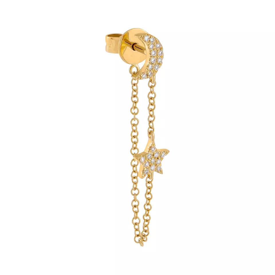 Lucia Stud Earring in Gold