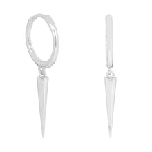 Load image into Gallery viewer, Mila Huggie Earring in Silver
