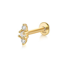 Load image into Gallery viewer, Monroe Flat Back Stud Earring in Gold
