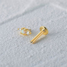 Load image into Gallery viewer, Monroe Flat Back Stud Earring in Gold
