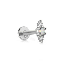 Load image into Gallery viewer, Monroe Stud Earring in Silver
