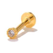 Load image into Gallery viewer, Nora Flat Back Stud Earring in Gold
