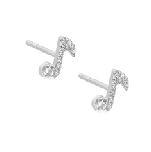 Load image into Gallery viewer, Paige Stud Earring in Silver
