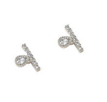Load image into Gallery viewer, Ophelia Stud Earring in Silver
