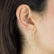 Load image into Gallery viewer, Skye Threader Earring in Silver
