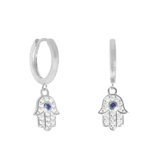 Load image into Gallery viewer, Soraya Huggie in Silver
