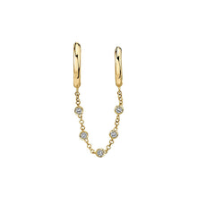 Load image into Gallery viewer, Taylor Chain Double Huggie in Gold
