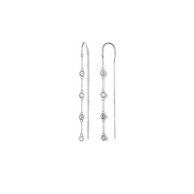 Winnie Threader Earring in Silver