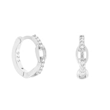 Load image into Gallery viewer, Yasmin Huggie in Silver
