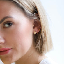 Load image into Gallery viewer, Zara Hoop Earring in Silver
