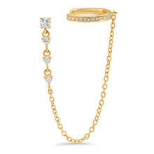 Load image into Gallery viewer, Delilah Cuff and Chain in Gold
